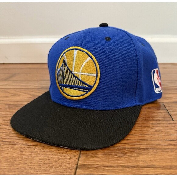 Golden State Warriors Hat Mitchell Ness NBA Basketball Snapback Cap Curry Green - Picture 1 of 10